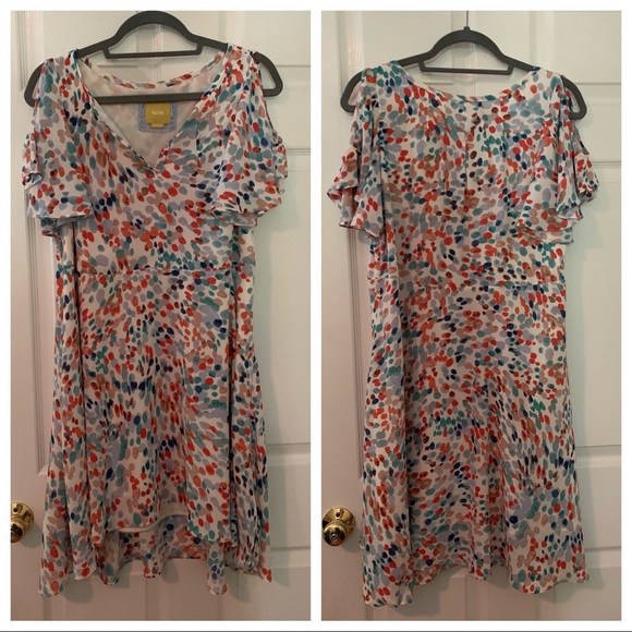 Maeve flutter watercolor dress - Picture 2 of 4